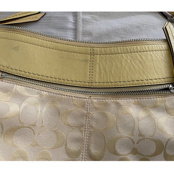 Coach Yellow Pouch Handbag - Picture 4 of 7